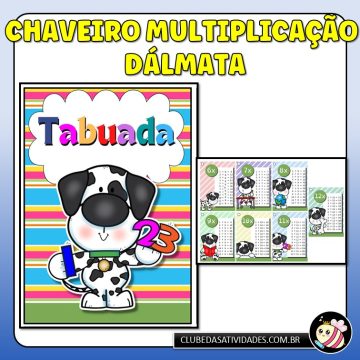 Chaveiro Multiplicação - Dálmata