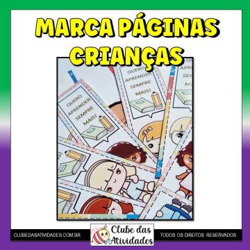 Marca Páginas - Crianças