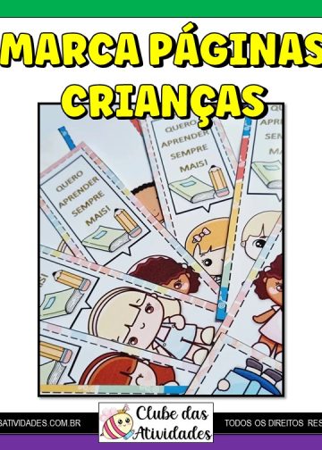 Marca Páginas - Crianças