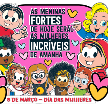 Painel Dia das Mulheres Turma da Mônica