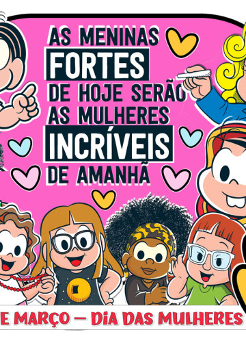Painel Dia das Mulheres Turma da Mônica