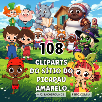 Cliparts do Sítio do Picapau Amarelo