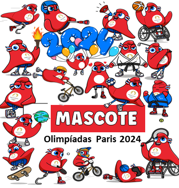 Kit Digital de Mascote das Olimpíadas 2024