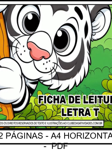 ficha leitura letra t
