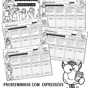 PROBLEMINHAS COM EXPRESSÕES NUMÉRICAS 3º ANO
