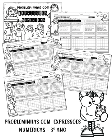 PROBLEMINHAS COM EXPRESSÕES NUMÉRICAS 3º ANO