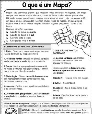 mapa geografia 4 ano
