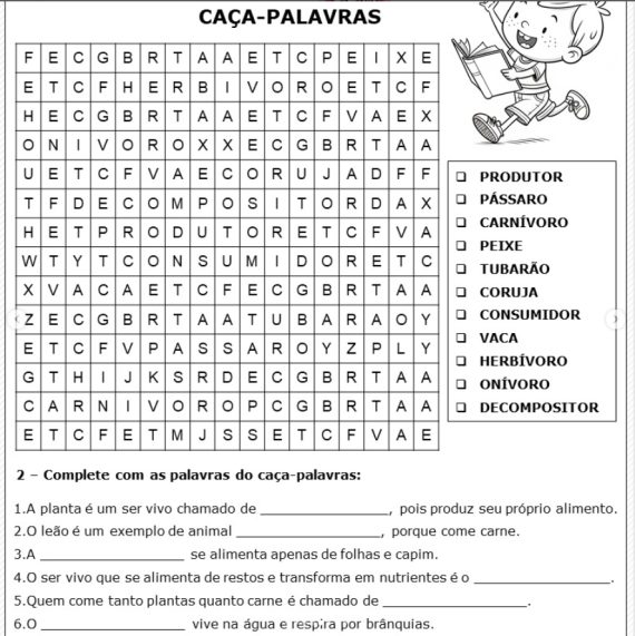 Cadeia alimentar conceito e atividades para 4º ano - Imagem 6