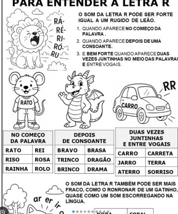 letra r 1º e 2º ano
