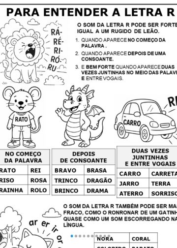 letra r 1º e 2º ano