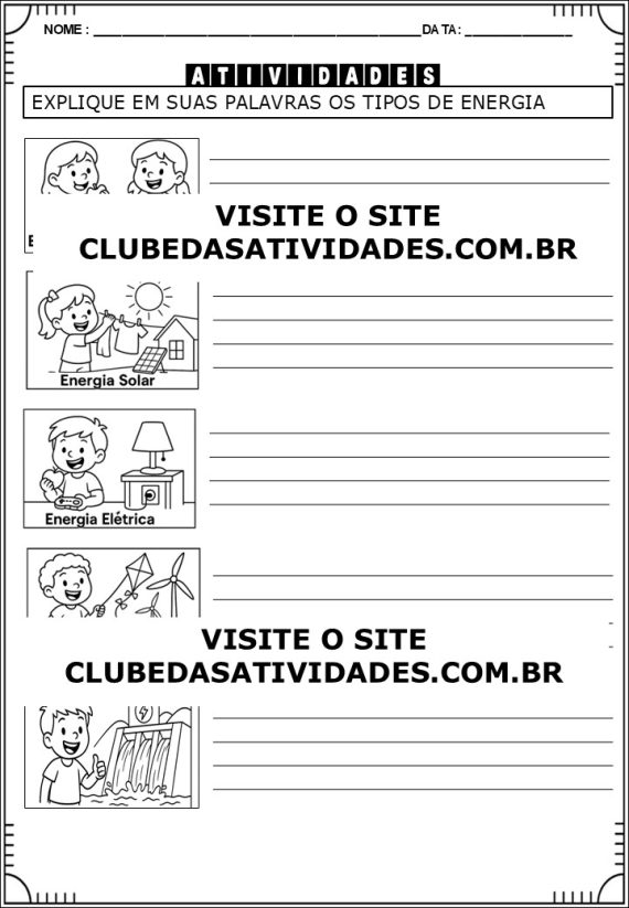Tipos de Energia para 3º a 5º ano - Imagem 3