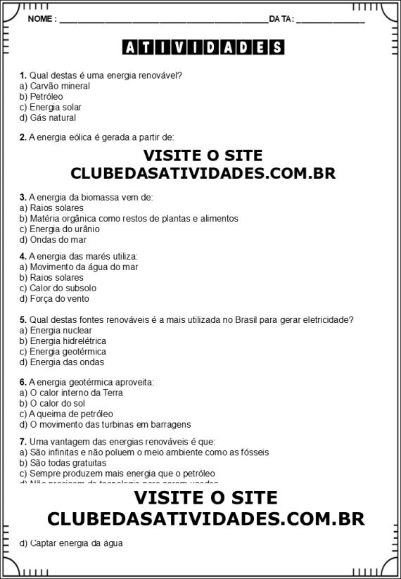 Tipos de Energia para 3º a 5º ano - Imagem 5