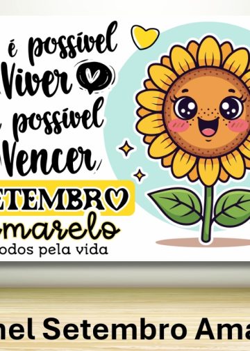 Painel Setembro Amarelo Girassol