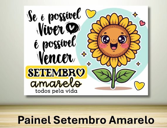 Painel Setembro Amarelo Girassol