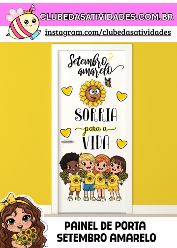 Painel de porta Setembro Amarelo