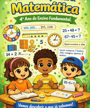 AVALIAÇÃO DIAGNÓSTICA DE MATEMÁTICA  - 4º Ano do Ensino Fundamental