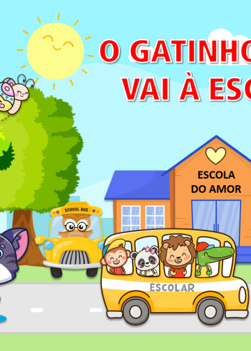 o gatinho Tom vai a escola
