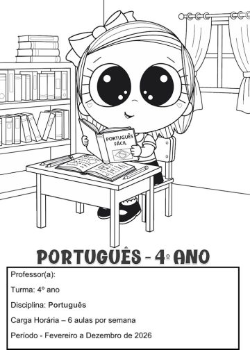 Planejamento de Aulas Anual Português - 4º ano