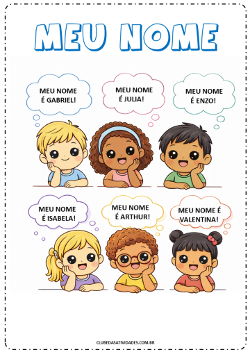 ATIVIDADE MEU NOME – 1º ATIVIDADE MEU NOME - 1º