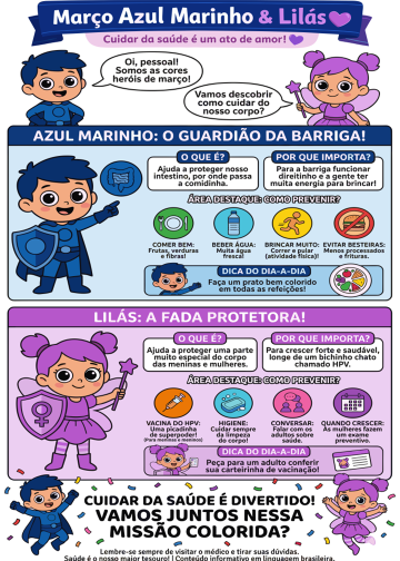 💙💜 MARÇO AZUL MARINHO & LILÁS