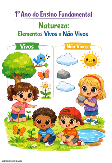 ELEMENTOS VIVOS E NÃO VIVOS – 1° ANO ELEMENTOS VIVOS E NÃO VIVOS - 1° ANO