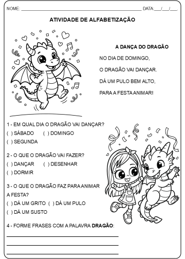 Atividade Alfabetização Letra – D