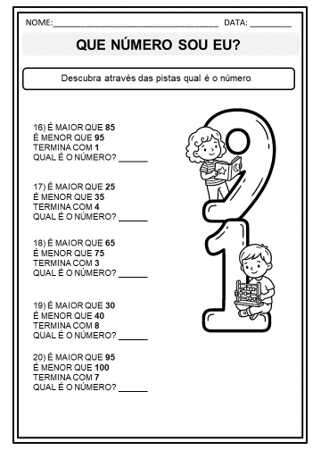 DESAFIO MATEMÁTICO PARA O 3º ANO