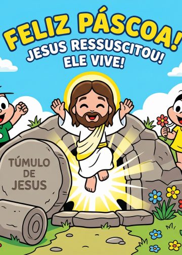 painel de páscoa turma da mônica