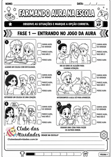 Game Farmando Aura na Escola – 4° e 5° Ano Game Farmando Aura na Escola - 4° e 5° Ano
