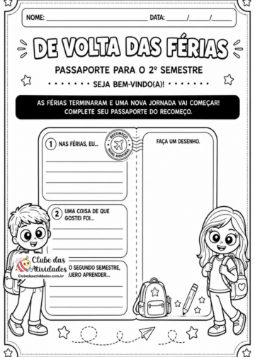 Atividade Interdisciplinar de Volta às Aulas — 2º Ano Atividade Interdisciplinar de Volta às Aulas — 2º Ano