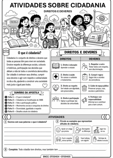Atividades sobre cidadania 5º ano