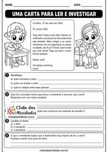 Carta Pessoal – Leitura, Estrutura, Produção - 3° Ano
