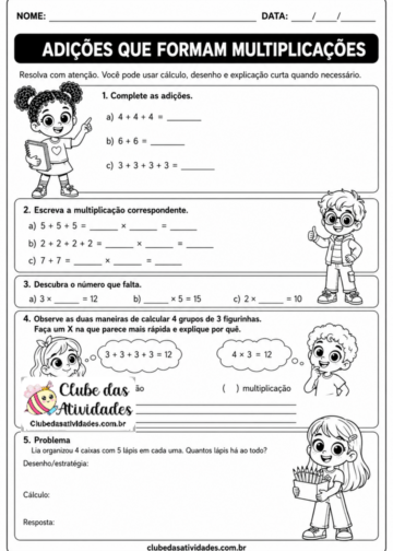 Multiplicação e Divisão com Estratégias e Reta Numérica – Matemática 3º Ano