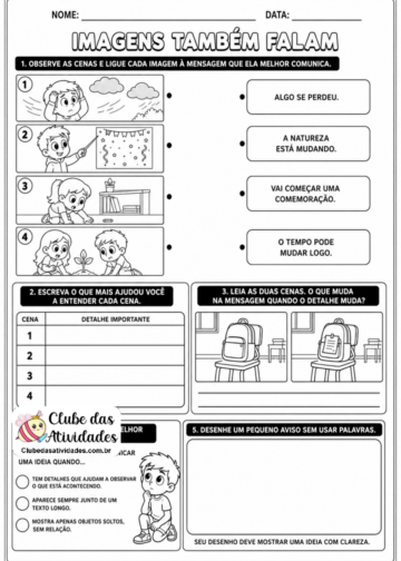 Atividade Imagens, Áudios, Vídeos na Comunicação – 2° Ano Atividade Imagens, Áudios, Vídeos na Comunicação - 2° Ano