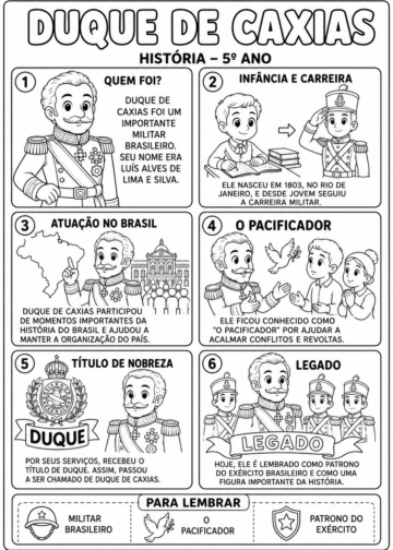 Duque de Caxias e o Dia do Soldado para 4º e 5º ano duque de caxias e o dia do soldado
