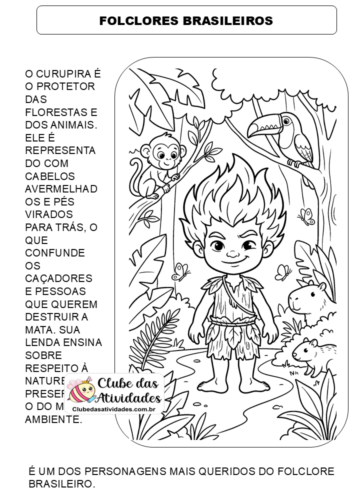 Folclores Brasileiros para Colorir