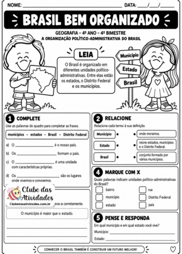 Poder Público e Participação Social – 4º Ano