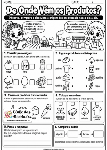 Atividade Trabalho no campo e na cidade –