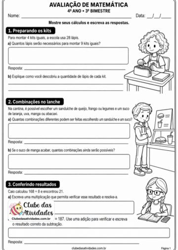 Avaliacao Matematica Ano