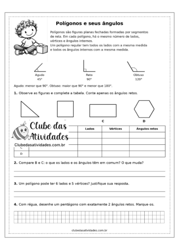 Atividades de Geometria para 5º ano